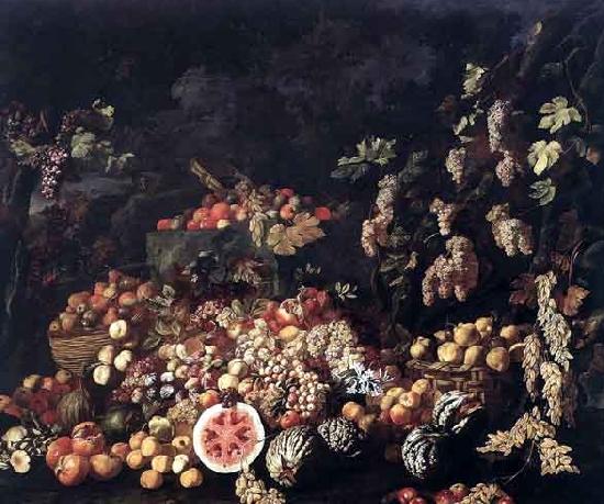RECCO, Giuseppe Natura Morta con Frutta e Fiori oil painting image